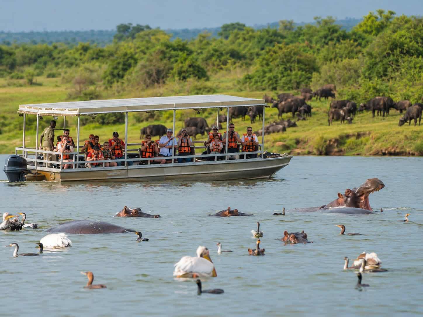 kazinga channel boat cruise