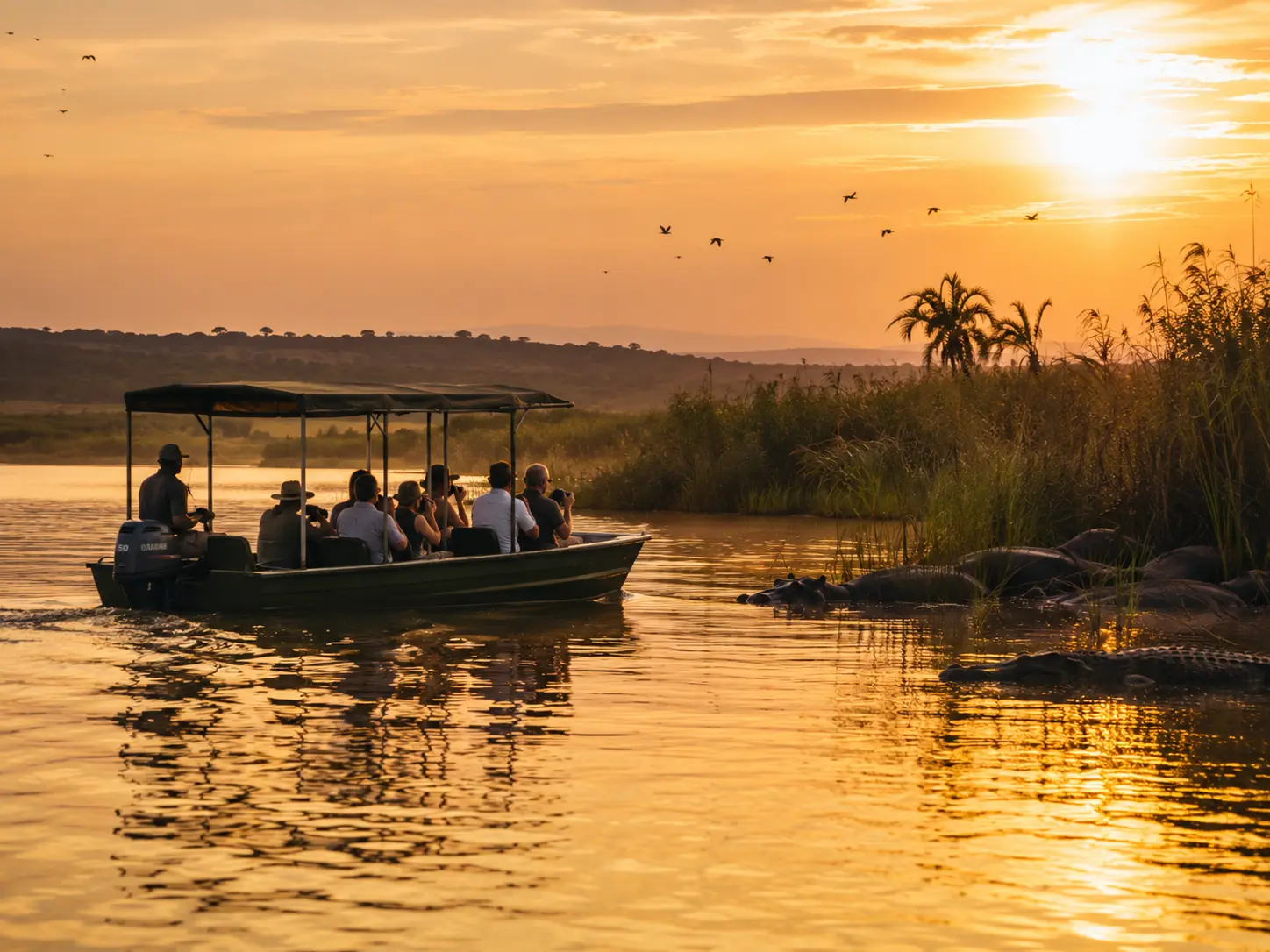 Boat Safari on Lake Ihema