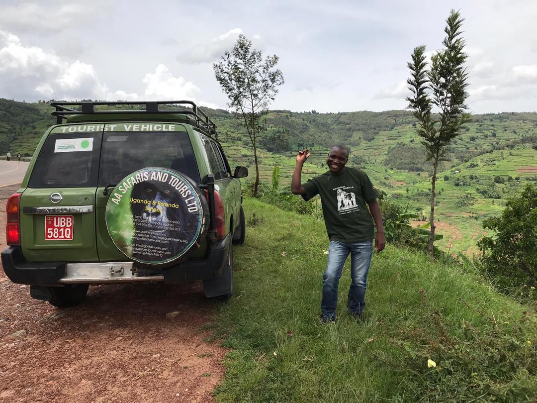 Christopher Ngabirano ; One of our Guides on a Safari